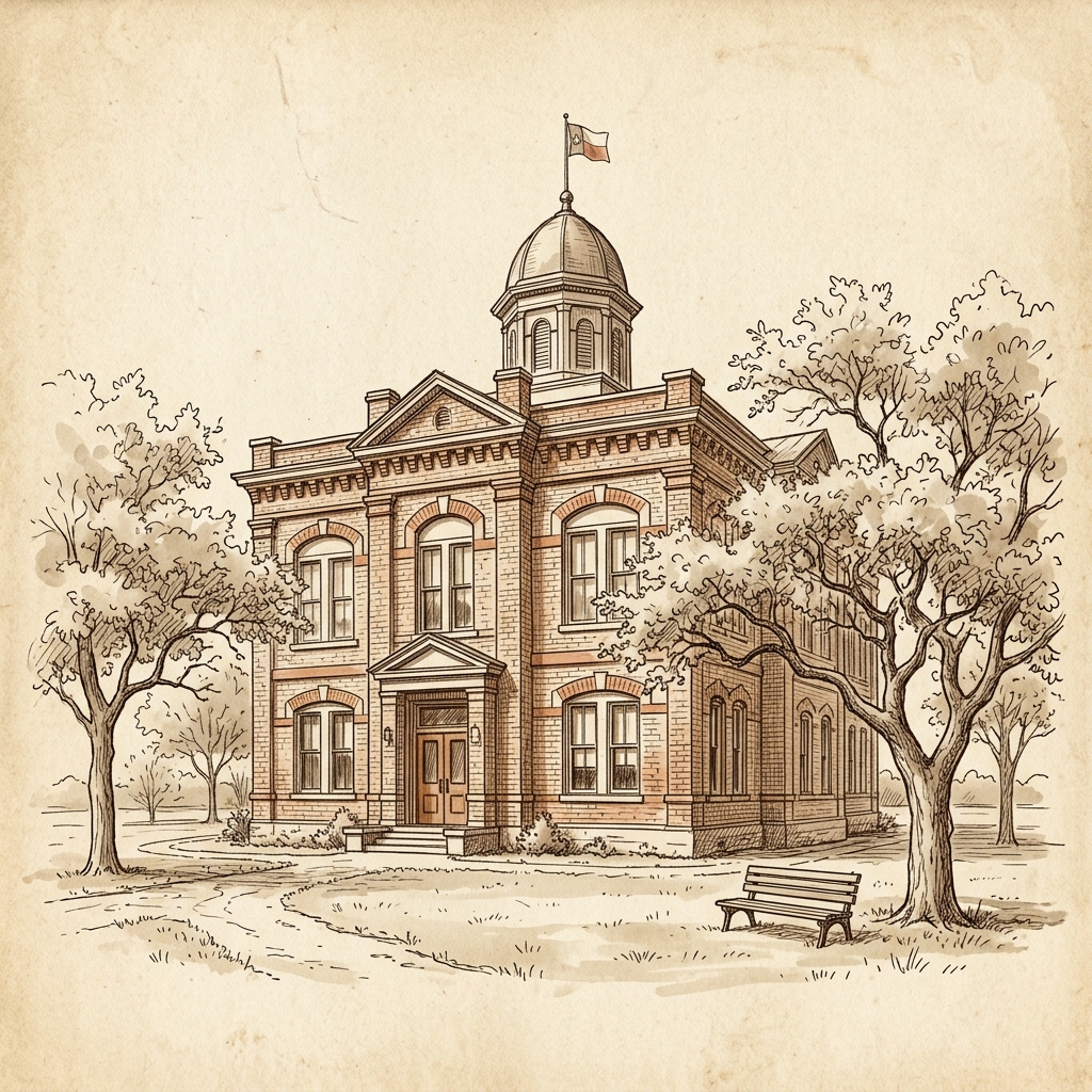 Loving County Courthouse, Mentone, Texas